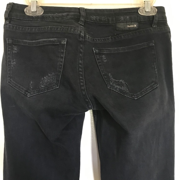 Black Distressed Jeans - Picture 1 of 5